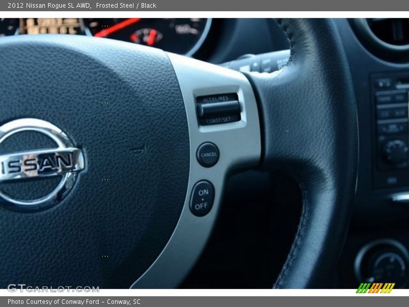 Frosted Steel / Black 2012 Nissan Rogue SL AWD