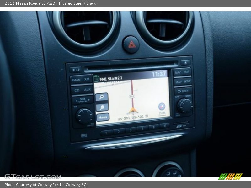 Frosted Steel / Black 2012 Nissan Rogue SL AWD