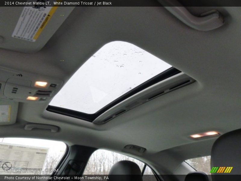 White Diamond Tricoat / Jet Black 2014 Chevrolet Malibu LT