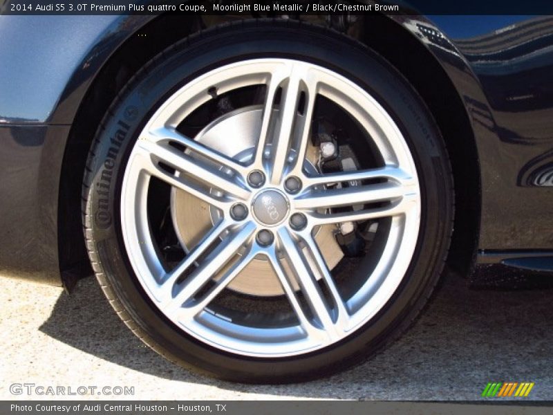 Moonlight Blue Metallic / Black/Chestnut Brown 2014 Audi S5 3.0T Premium Plus quattro Coupe