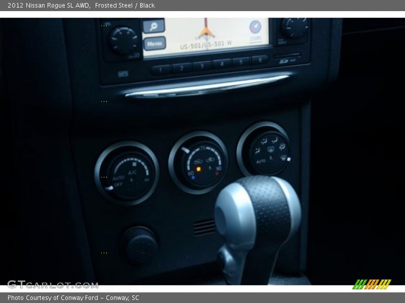 Frosted Steel / Black 2012 Nissan Rogue SL AWD