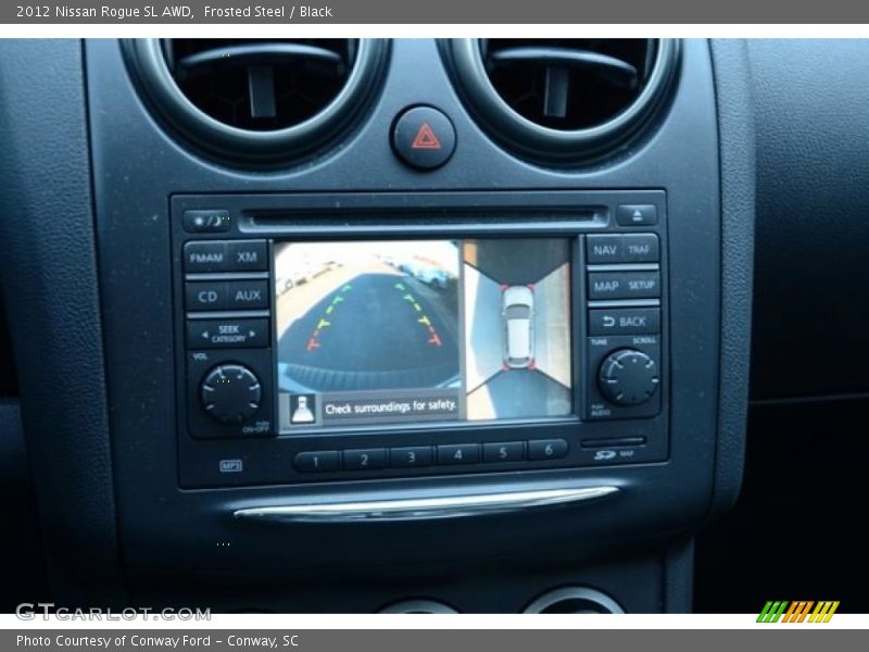 Frosted Steel / Black 2012 Nissan Rogue SL AWD