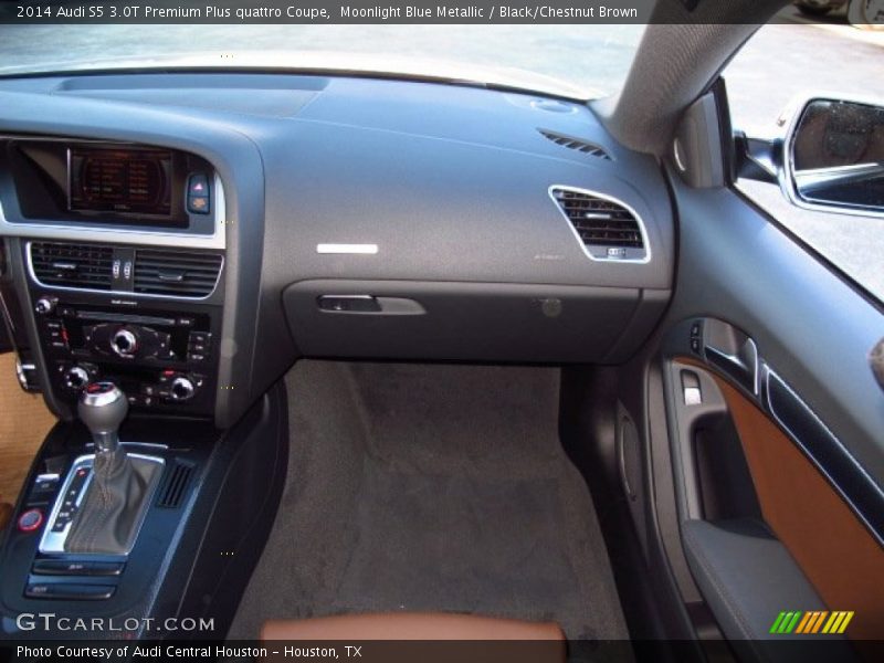 Moonlight Blue Metallic / Black/Chestnut Brown 2014 Audi S5 3.0T Premium Plus quattro Coupe