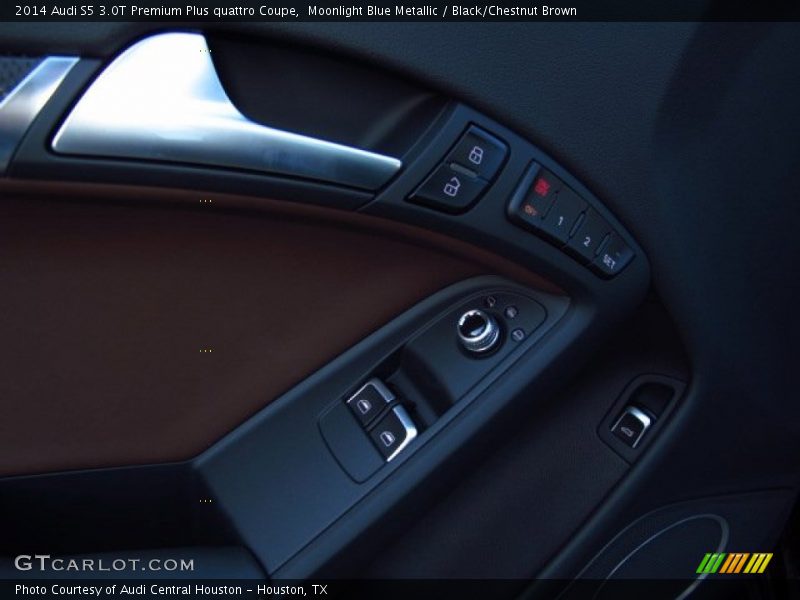 Moonlight Blue Metallic / Black/Chestnut Brown 2014 Audi S5 3.0T Premium Plus quattro Coupe