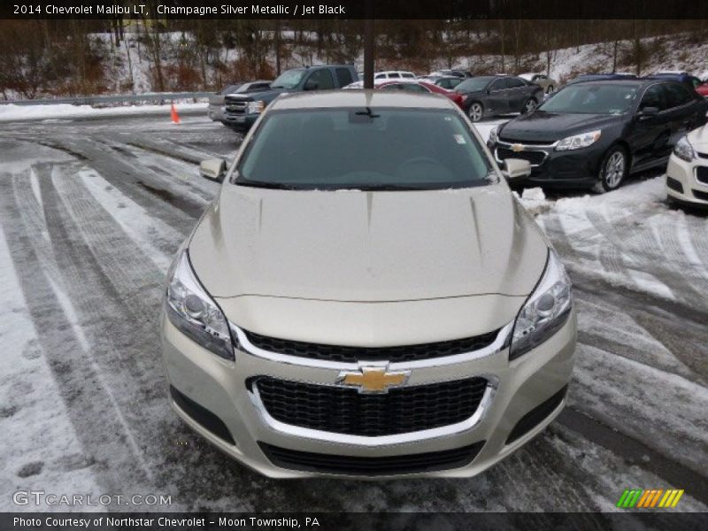 Champagne Silver Metallic / Jet Black 2014 Chevrolet Malibu LT