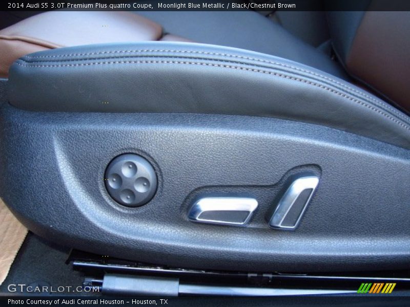 Moonlight Blue Metallic / Black/Chestnut Brown 2014 Audi S5 3.0T Premium Plus quattro Coupe