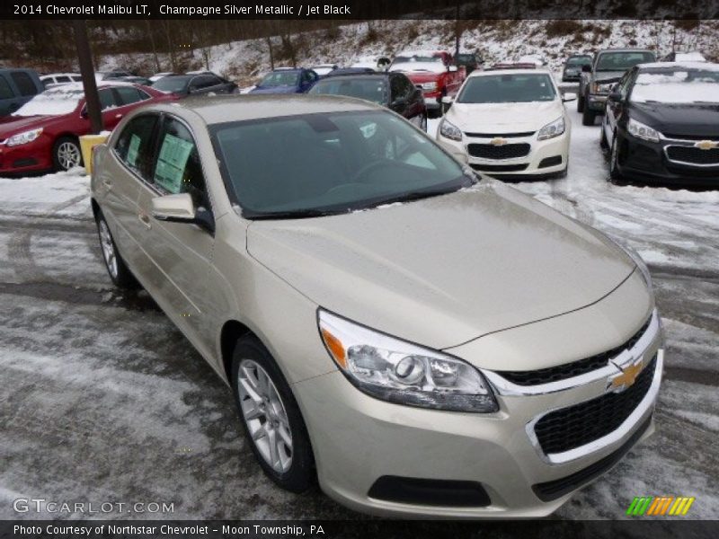 Champagne Silver Metallic / Jet Black 2014 Chevrolet Malibu LT