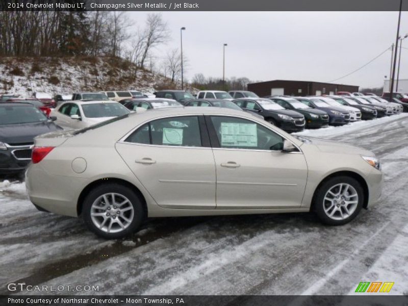 Champagne Silver Metallic / Jet Black 2014 Chevrolet Malibu LT