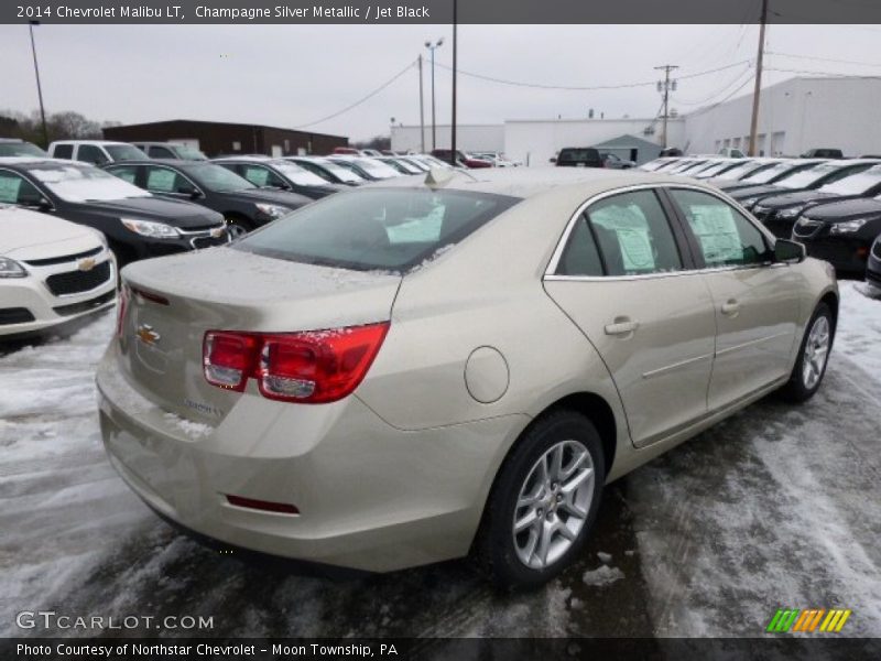 Champagne Silver Metallic / Jet Black 2014 Chevrolet Malibu LT