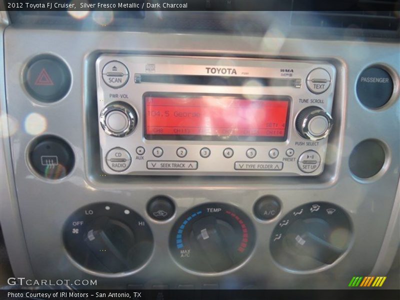 Silver Fresco Metallic / Dark Charcoal 2012 Toyota FJ Cruiser