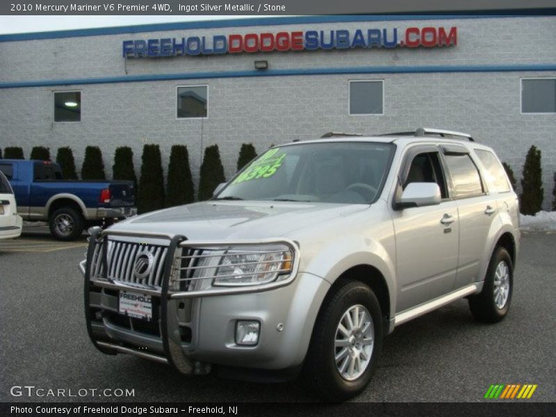 Ingot Silver Metallic / Stone 2010 Mercury Mariner V6 Premier 4WD