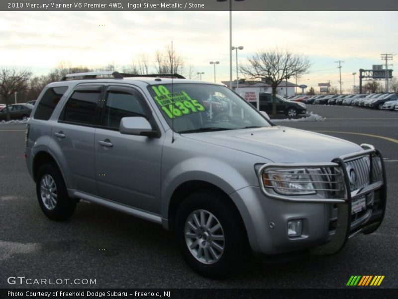 Ingot Silver Metallic / Stone 2010 Mercury Mariner V6 Premier 4WD