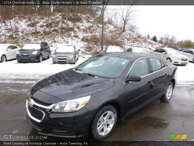 Black Granite Metallic / Jet Black/Titanium 2014 Chevrolet Malibu LS