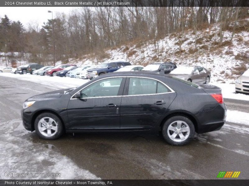 Black Granite Metallic / Jet Black/Titanium 2014 Chevrolet Malibu LS