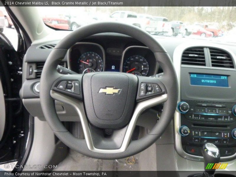 Black Granite Metallic / Jet Black/Titanium 2014 Chevrolet Malibu LS