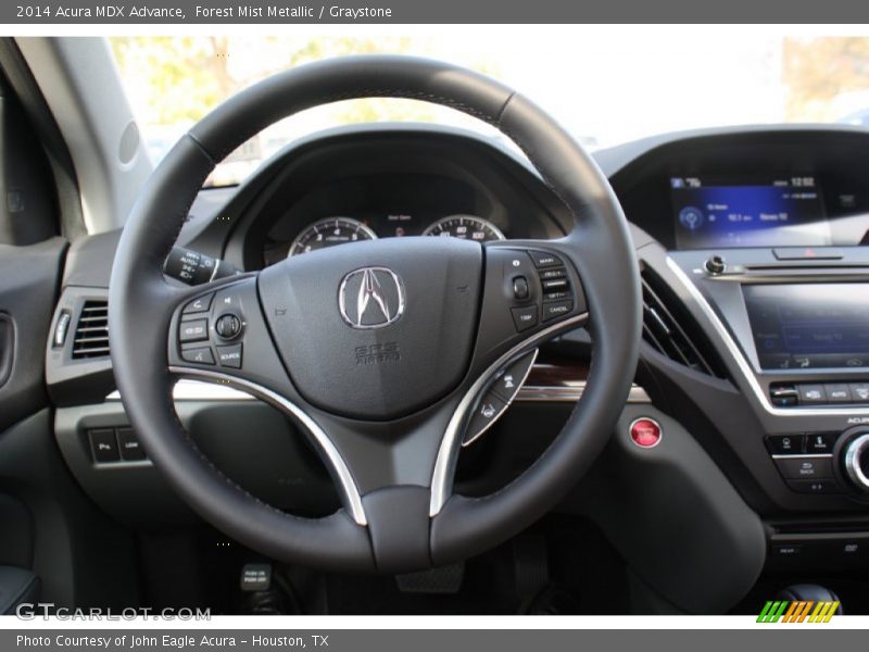 Forest Mist Metallic / Graystone 2014 Acura MDX Advance