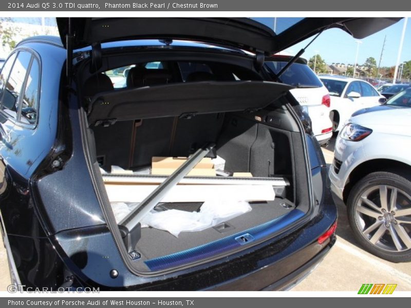 Phantom Black Pearl / Chestnut Brown 2014 Audi Q5 3.0 TDI quattro