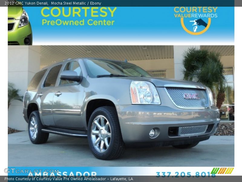 Mocha Steel Metallic / Ebony 2012 GMC Yukon Denali