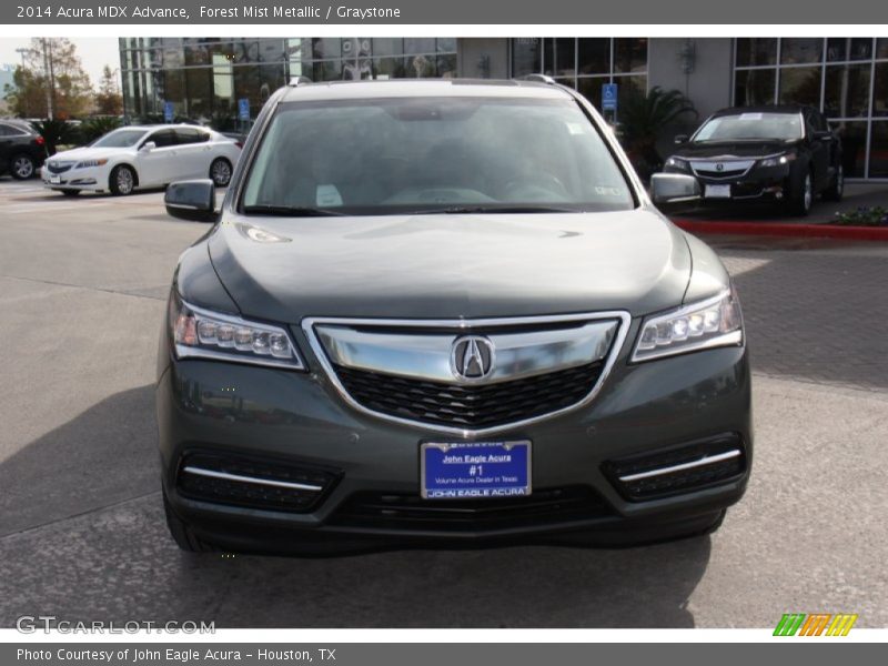 Forest Mist Metallic / Graystone 2014 Acura MDX Advance