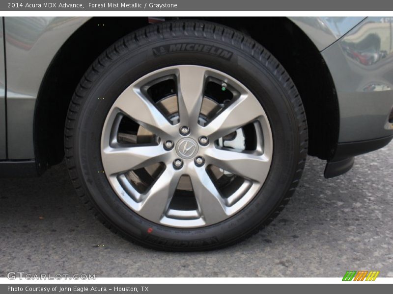 Forest Mist Metallic / Graystone 2014 Acura MDX Advance