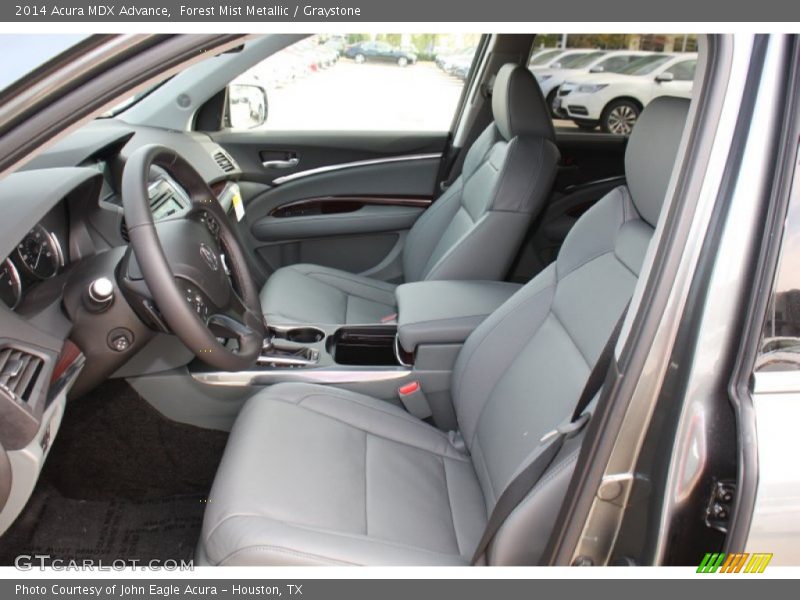 Forest Mist Metallic / Graystone 2014 Acura MDX Advance