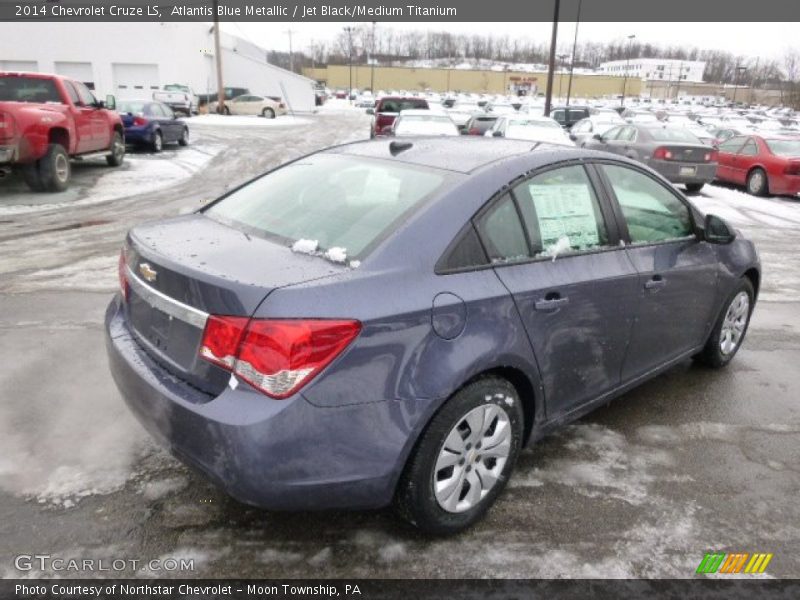 Atlantis Blue Metallic / Jet Black/Medium Titanium 2014 Chevrolet Cruze LS