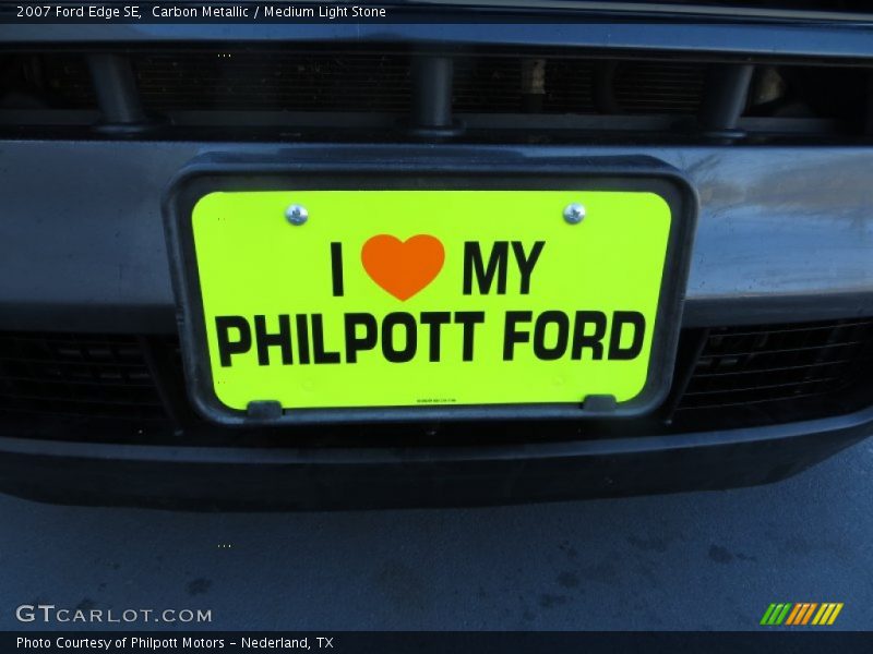Carbon Metallic / Medium Light Stone 2007 Ford Edge SE