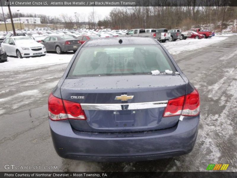 Atlantis Blue Metallic / Jet Black/Medium Titanium 2014 Chevrolet Cruze LS