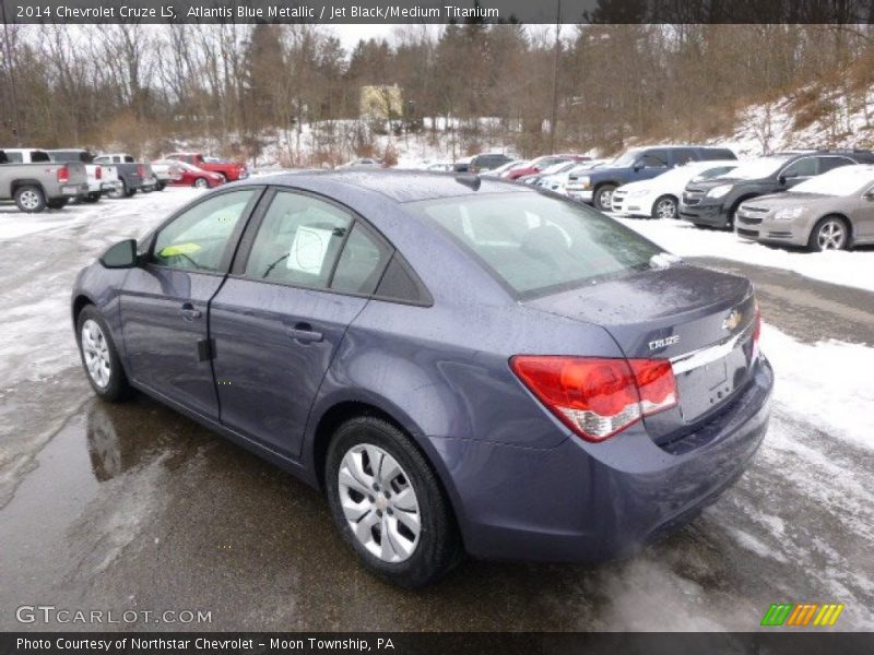 Atlantis Blue Metallic / Jet Black/Medium Titanium 2014 Chevrolet Cruze LS