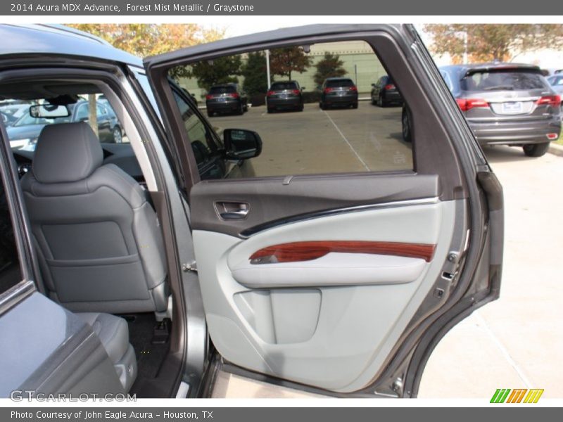 Forest Mist Metallic / Graystone 2014 Acura MDX Advance