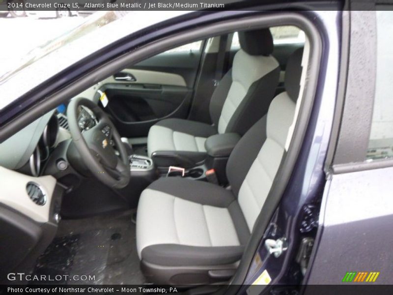 Atlantis Blue Metallic / Jet Black/Medium Titanium 2014 Chevrolet Cruze LS