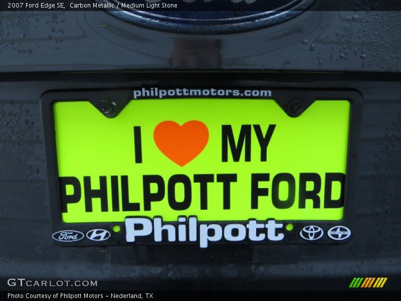 Carbon Metallic / Medium Light Stone 2007 Ford Edge SE