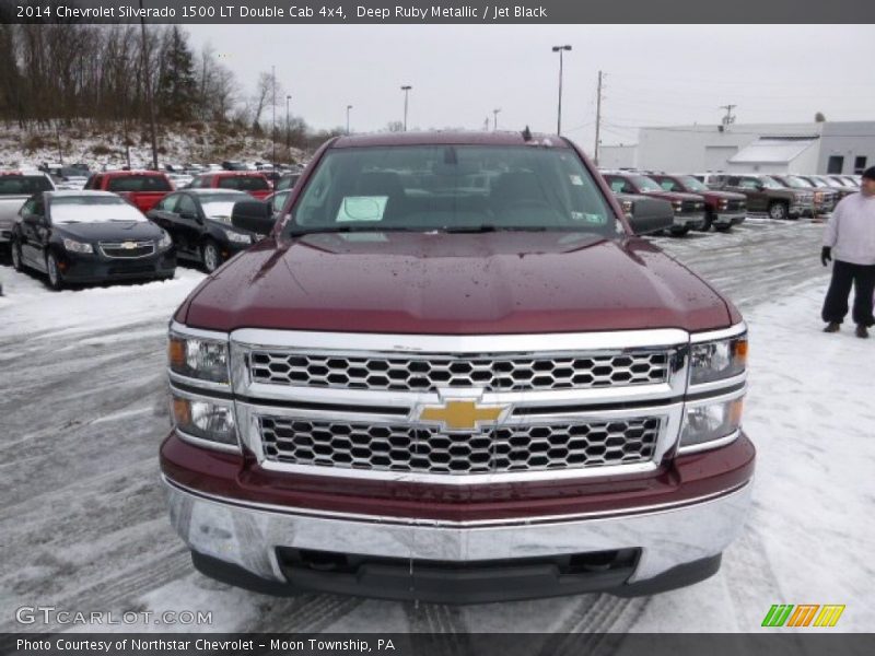 Deep Ruby Metallic / Jet Black 2014 Chevrolet Silverado 1500 LT Double Cab 4x4