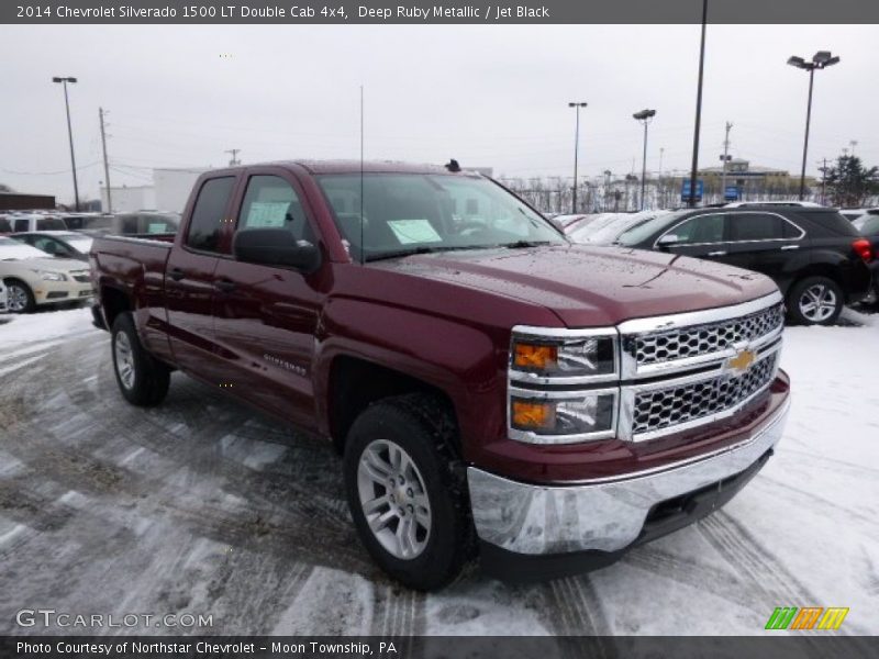 Deep Ruby Metallic / Jet Black 2014 Chevrolet Silverado 1500 LT Double Cab 4x4