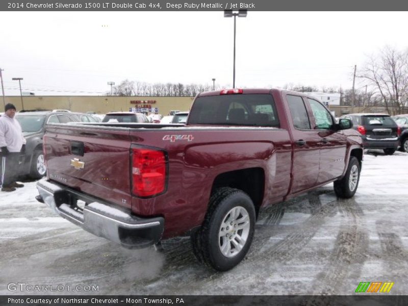 Deep Ruby Metallic / Jet Black 2014 Chevrolet Silverado 1500 LT Double Cab 4x4