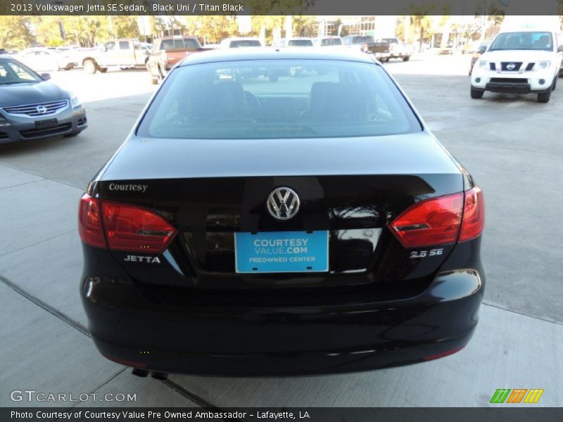 Black Uni / Titan Black 2013 Volkswagen Jetta SE Sedan