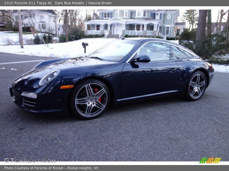 Dark Blue Metallic / Natural Brown 2010 Porsche 911 Targa 4S