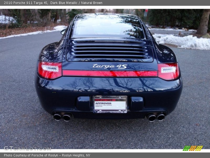 Dark Blue Metallic / Natural Brown 2010 Porsche 911 Targa 4S