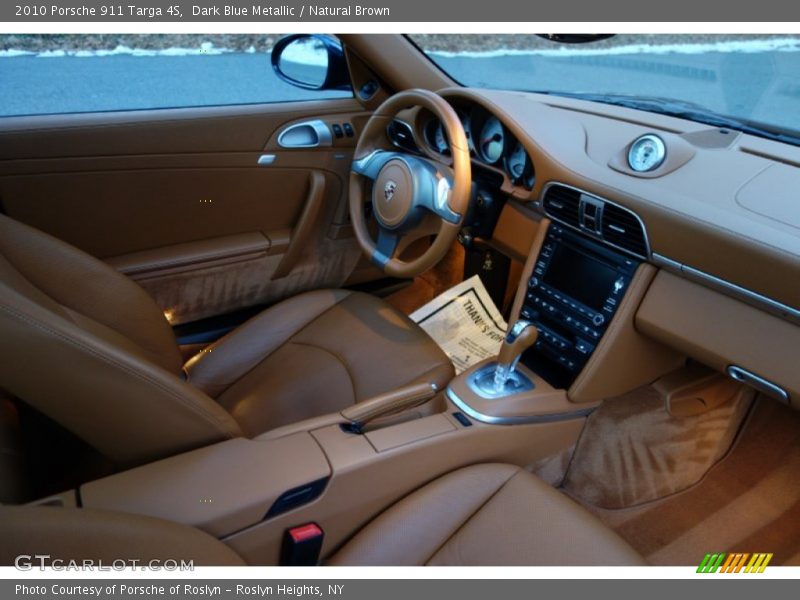 Dark Blue Metallic / Natural Brown 2010 Porsche 911 Targa 4S