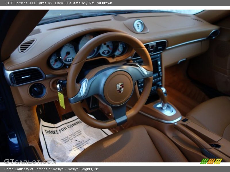 Dark Blue Metallic / Natural Brown 2010 Porsche 911 Targa 4S