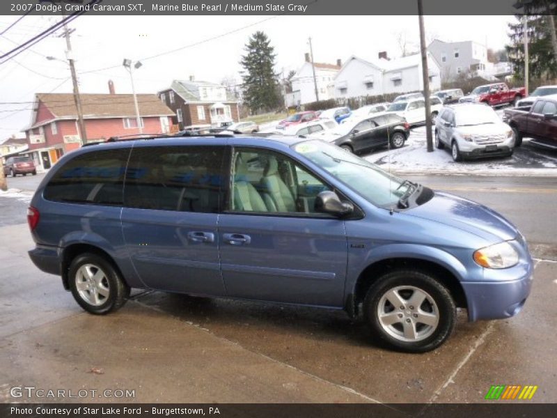 Marine Blue Pearl / Medium Slate Gray 2007 Dodge Grand Caravan SXT
