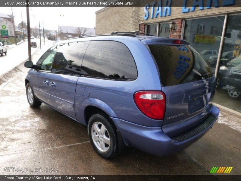 Marine Blue Pearl / Medium Slate Gray 2007 Dodge Grand Caravan SXT