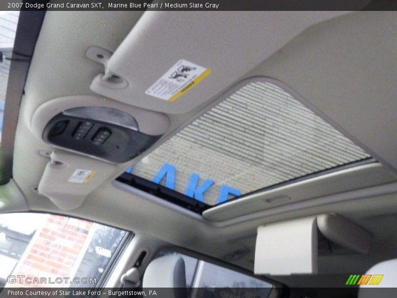 Marine Blue Pearl / Medium Slate Gray 2007 Dodge Grand Caravan SXT