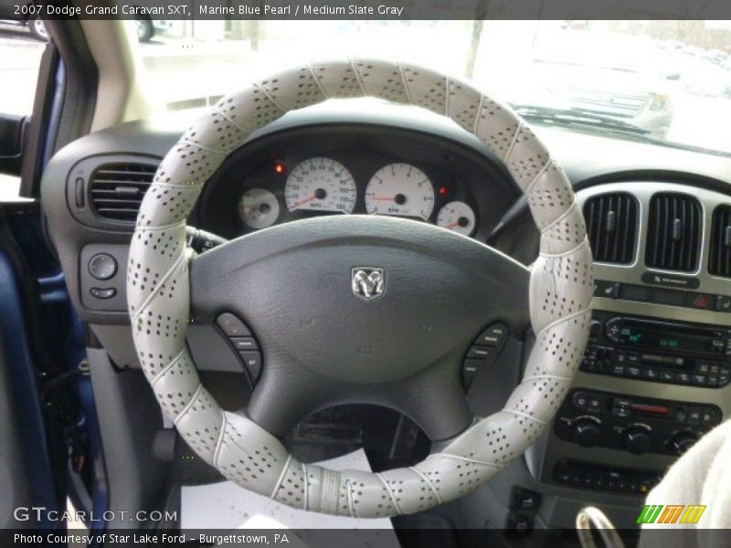 Marine Blue Pearl / Medium Slate Gray 2007 Dodge Grand Caravan SXT