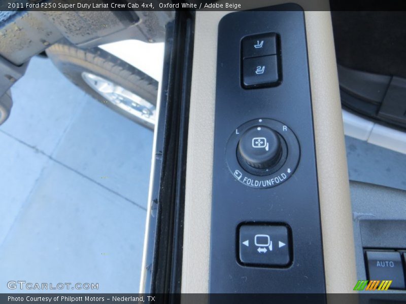 Oxford White / Adobe Beige 2011 Ford F250 Super Duty Lariat Crew Cab 4x4