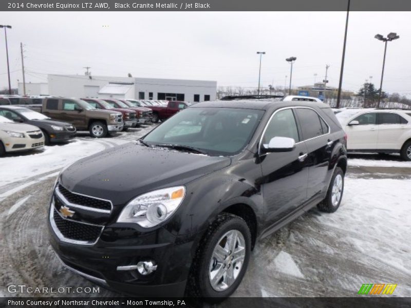 Black Granite Metallic / Jet Black 2014 Chevrolet Equinox LTZ AWD