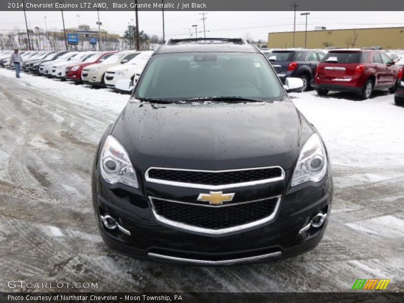 Black Granite Metallic / Jet Black 2014 Chevrolet Equinox LTZ AWD
