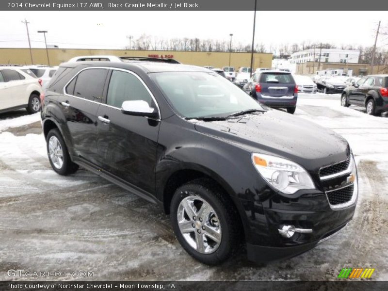 Black Granite Metallic / Jet Black 2014 Chevrolet Equinox LTZ AWD