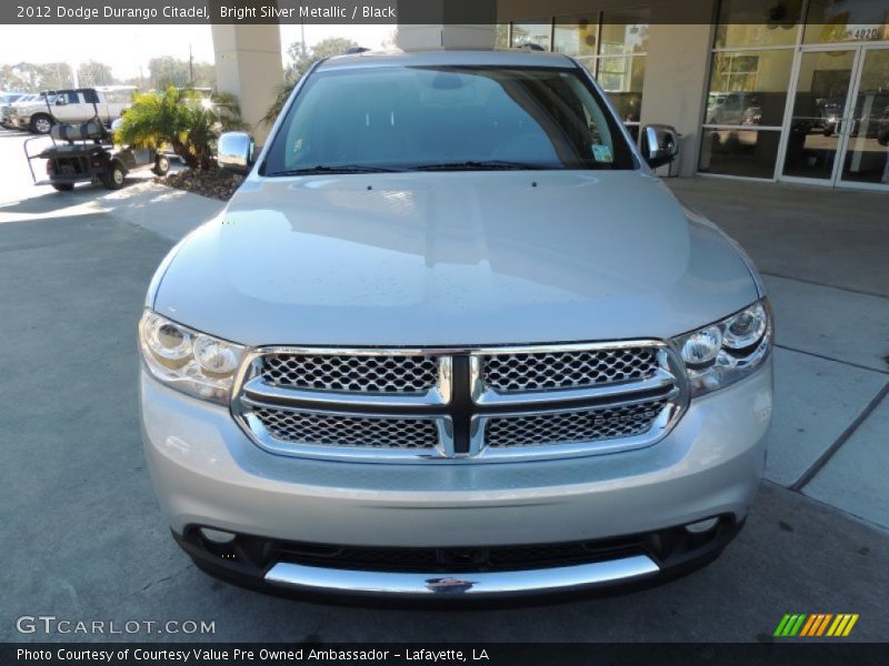 Bright Silver Metallic / Black 2012 Dodge Durango Citadel