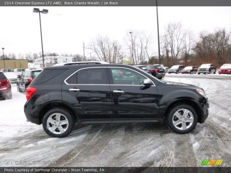 Black Granite Metallic / Jet Black 2014 Chevrolet Equinox LTZ AWD
